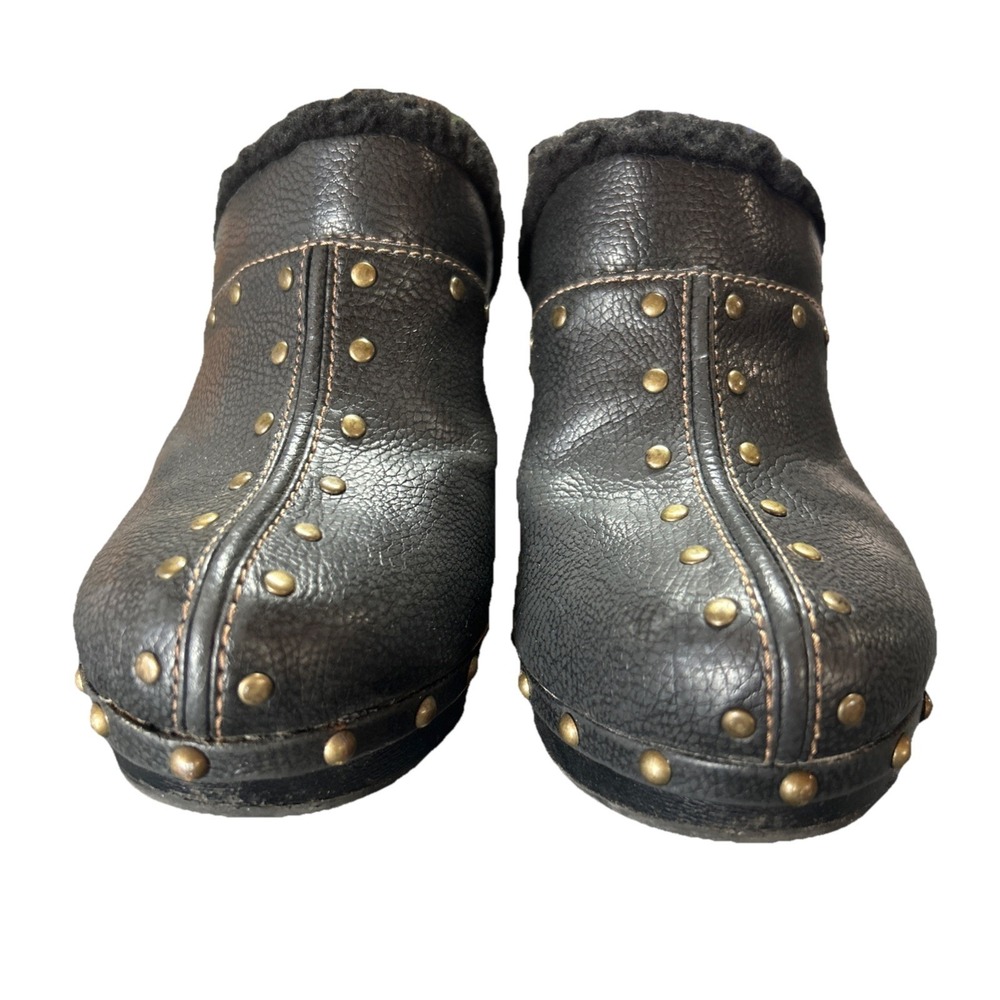 Vintage Women's Size 7.5 Candies‎ Chunky Clogs Shoes Black Y2K Clueless - Picture 2 of 8